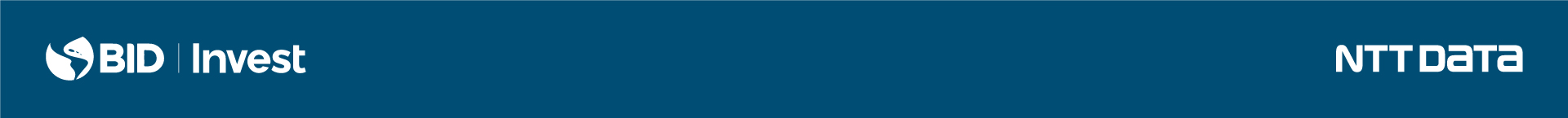 Footer con los logos de BID Invest y NTT Data