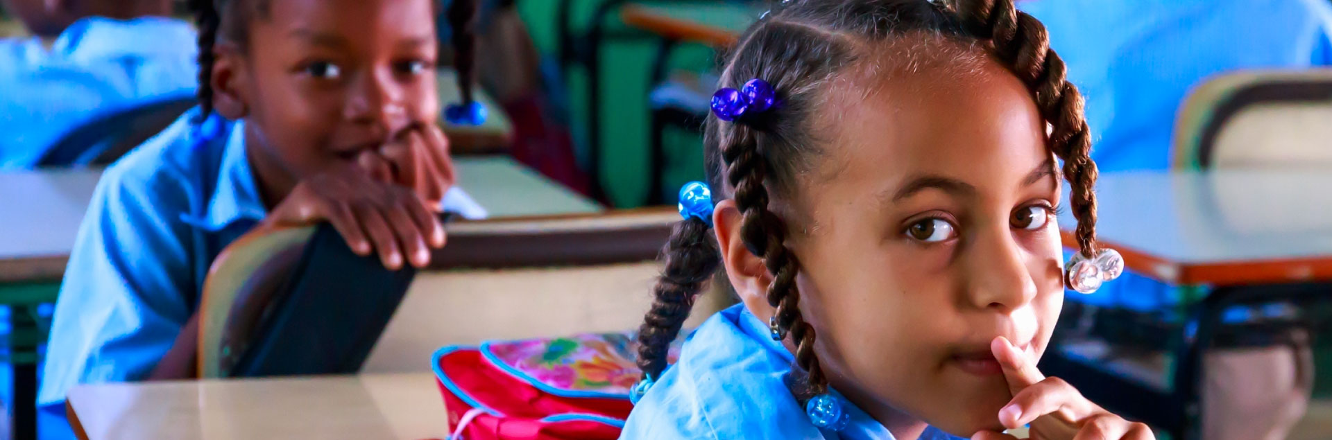 African american girl at school