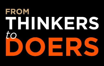 IDB Invest From Thinkers to Doers tag line