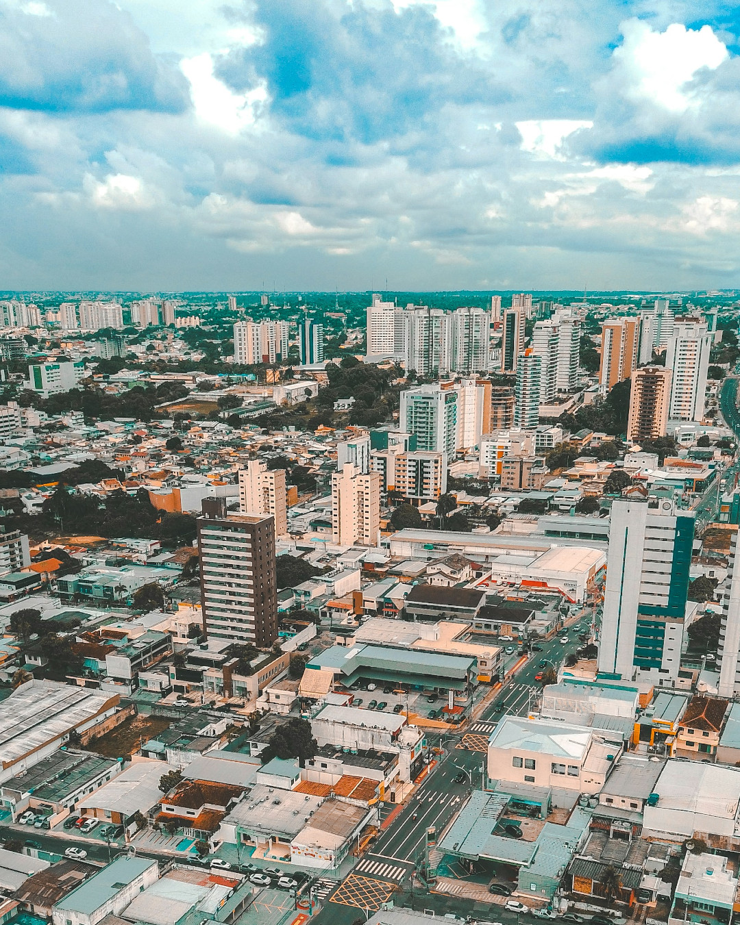 Manaus city from the sky