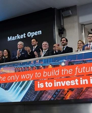 We rang the opening bell in London to mark a milestone: our first Social Benchmark Bond issued in pounds sterling on the London Stock Exchange.