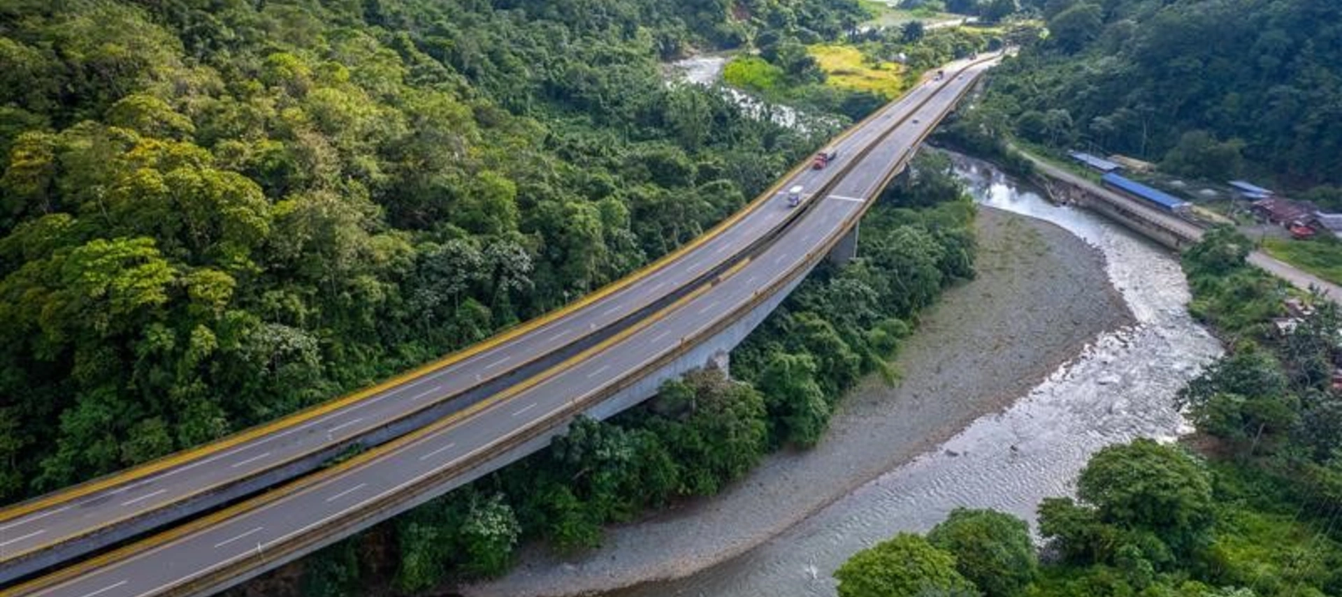 road in Colombia