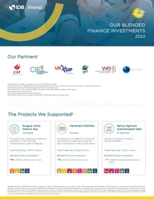 Factsheet: IDB Invest 2022 Blended Finance Investments
