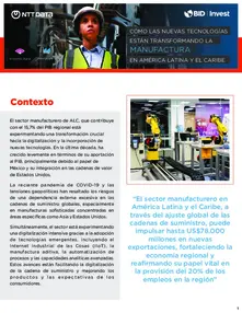 (Resumen ejecutivo) Cómo las nuevas tecnologías están transformando la manufactura en Latinoamérica y el Caribe