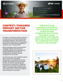 (Executive Summary) How New Technologies Are Transforming Agribusiness in Latin America and the Caribbean
