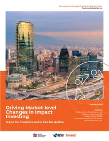 Impulsando cambios a nivel de mercado en la inversión de impacto: Pasos para los inversores y un llamado a la acción