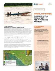 Rios, não estradas: Transporte fluvial elétrico para uma Amazônia próspera