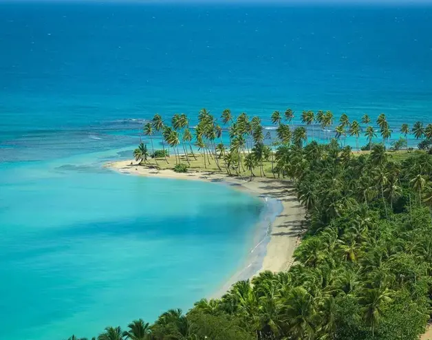 Una playa en el Caribe