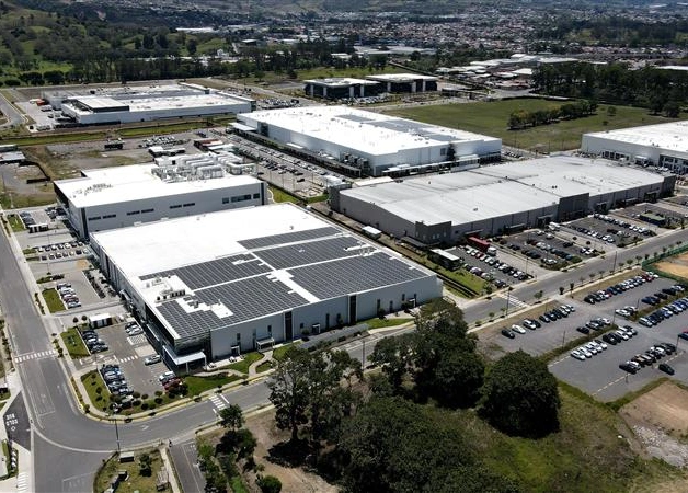 Aerial view of La Lima Industrial Park in Costa Rica