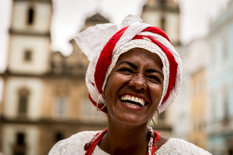 woman smiling in latin america 
