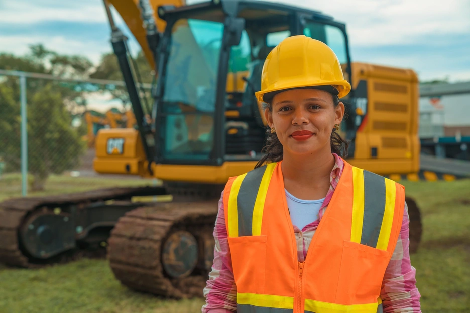 Woman in construction