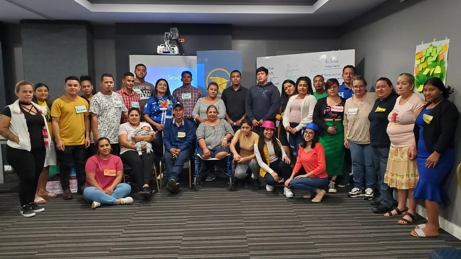 A workshop with local SMEs in Tegicugalpa