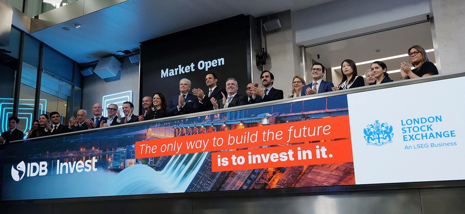 We rang the opening bell in London to mark a milestone: our first Social Benchmark Bond issued in pounds sterling on the London Stock Exchange.