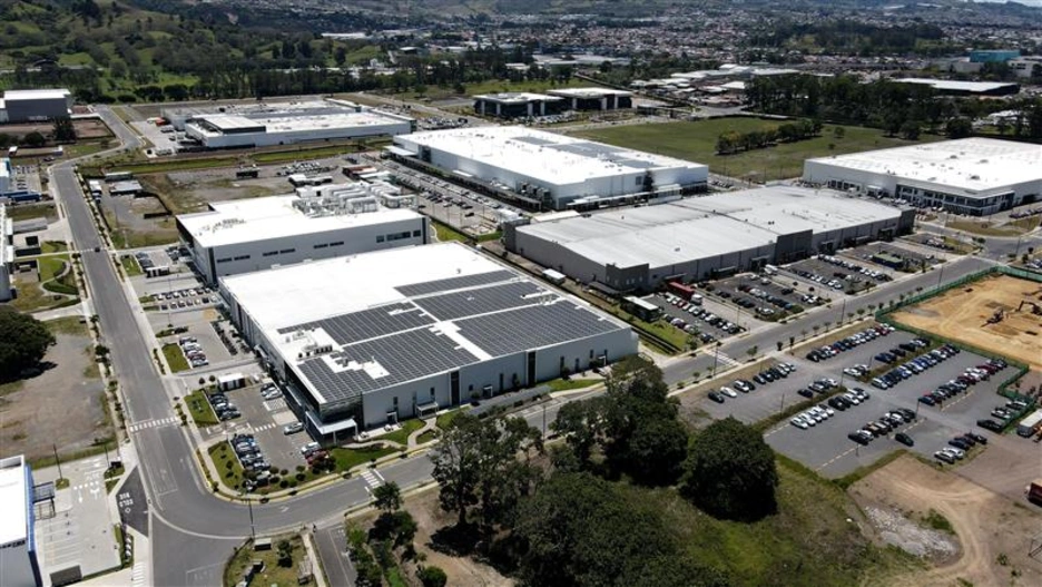 Aerial view of La Lima Industrial Park in Costa Rica
